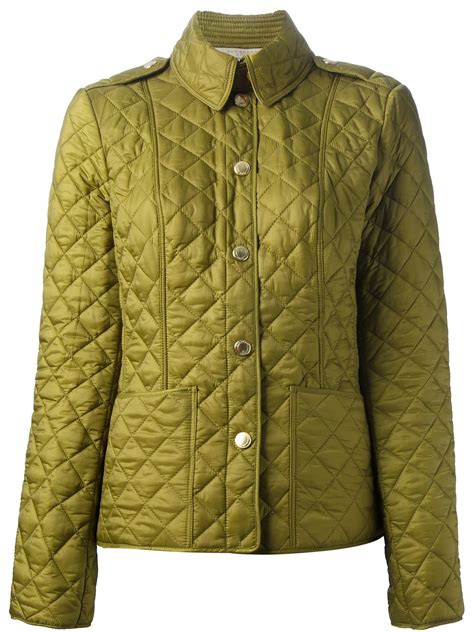 burberry quilted jacket womens green|burberry quilted jacket outlet.